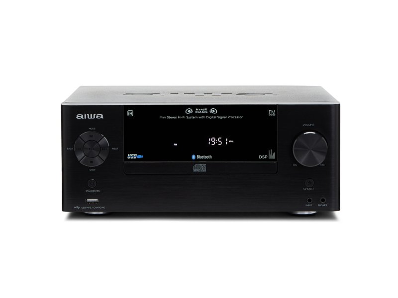 AIWA MSBTU-500 Ηχοσύστημα 2.0 50W με CD / Digital Media Player και Bluetooth Μαύρο 0033736