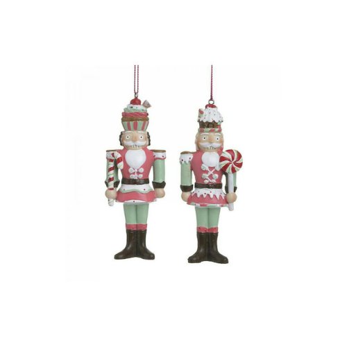 INART 2-70-922-0044 Χριστουγεννιάτικοι Κρεμαστοί Καρυοθραύστες Πολύχρωμοι 3x13εκ. 6τμχ 0033840