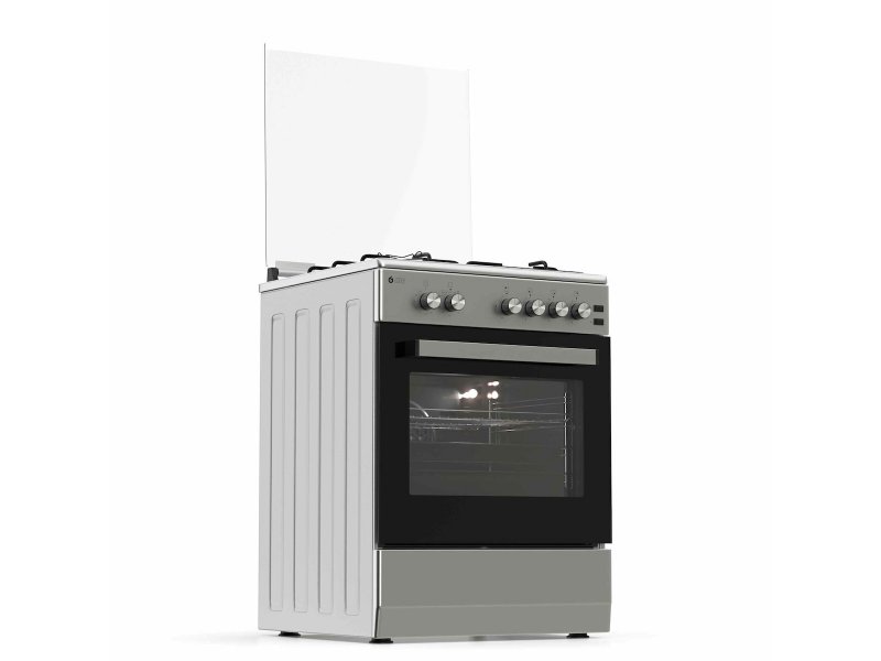 THERMOGATZ TGS-6021-IX Κουζίνα Υγραερίου 49lt με Εστίες Υγραερίου Π60εκ. Μαύρη 0033909