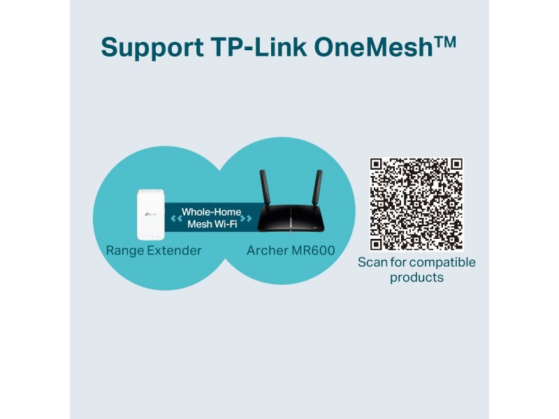 TP-LINK Archer MR600 v3 Ασύρματο 4G Mobile Router Wi?Fi 5 με 4 Θύρες Gigabit Ethernet 0034019 TP-LINK Archer MR600 v3 Ασύρματο 4G Mobile Router Wi?Fi 5 με 4 Θύρες Gigabit Ethernet 0034019
