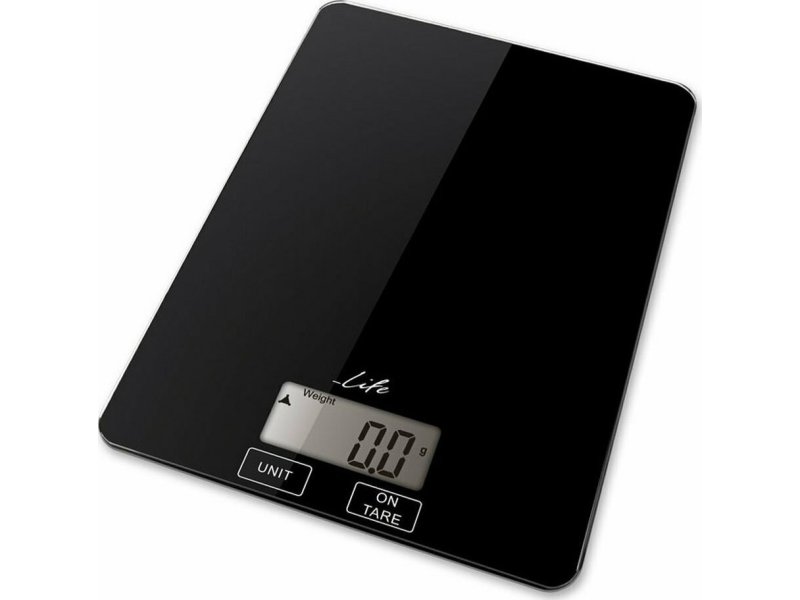 LIFE Accuracy Γυάλινη Ψηφιακή Ζυγαριά Κουζίνας έως 5kg ανα 1g 0034518