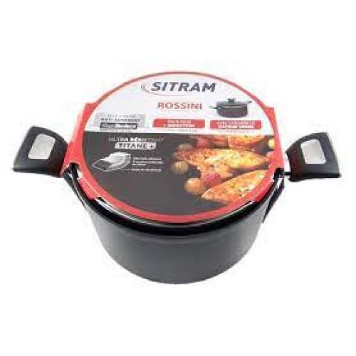 SITRAM Rossini 24cm  Βαθιά Κατσαρόλα με Καπάκι από Αλουμίνιο  711769 0034873