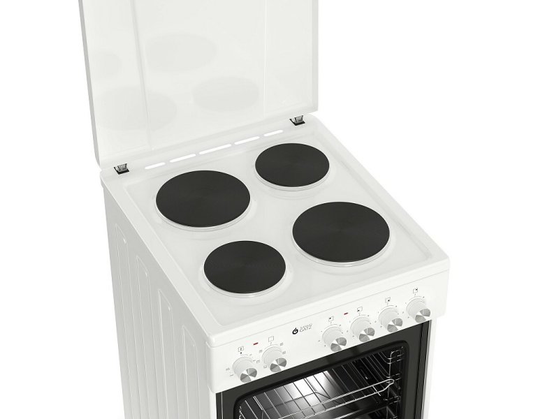 THERMOGATZ TGS-E50-WH Κουζίνα 47lt με Εμαγιέ Εστίες Π50εκ. Λευκή 0034886