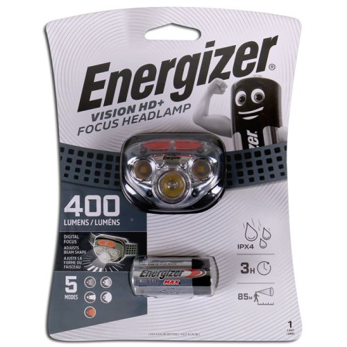 ENERGIZER VISION HD & FOCUS Φακός κεφαλής Energizer Vision HD+ Focus με 3 μπαταρίες AAA και φωτεινότητα 400 Lumens 0034991