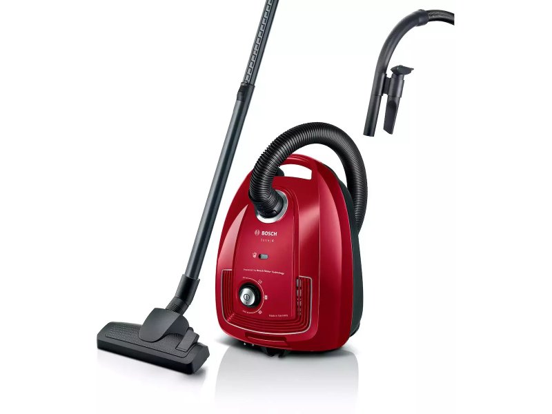 BOSCH BGB38RD2 Ηλεκτρική Σκούπα 600W με Σακούλα 4lt Κόκκινη 0035027 BOSCH BGB38RD2 Ηλεκτρική Σκούπα 600W με Σακούλα 4lt Κόκκινη 0035027