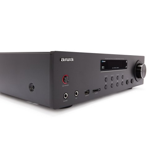 AIWA AMU-120BTBK Τελικός Ενισχυτής Hi-Fi Stereo 120W/4Ω 60W/8Ω Μαύρος 0035122
