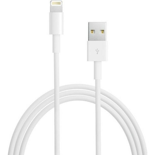 APPLE MQUE2ZM/A (AP10016) USB-A to Lightning Cable Λευκό 1m 0035197
