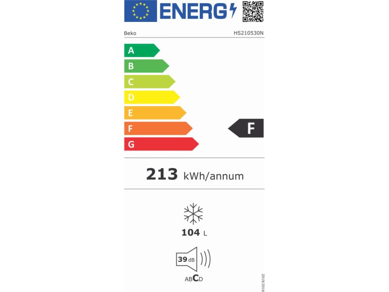 BEKO HSM210530 Καταψύκτης Μπαούλο 104lt - Υ x Π x Β: 86 x 53.7 x 58.5cm 0035285