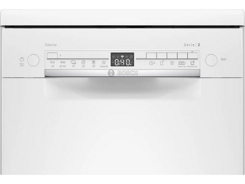 BOSCH SPS2HKW59E Ελεύθερο Πλυντήριο Πιάτων με Wi-Fi για 9 Σερβίτσια Π45xY84.5εκ. Λευκό 0035392