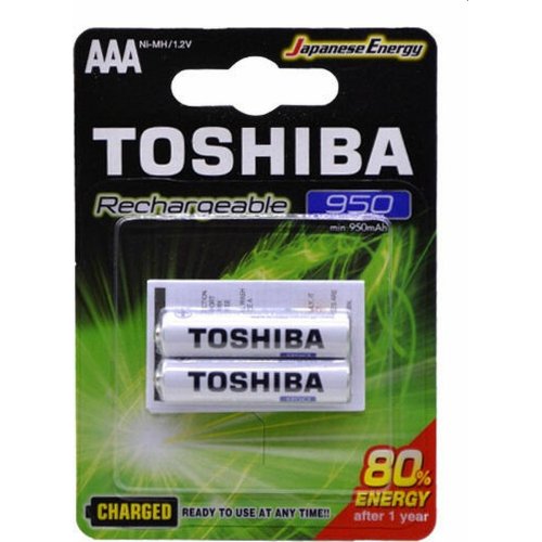 TOSHIBA TNH-03GAE Επαναφορτιζόμενες Μπαταρίες AAA Ni-MH 950mAh 1.2V 2τμχ 0035511