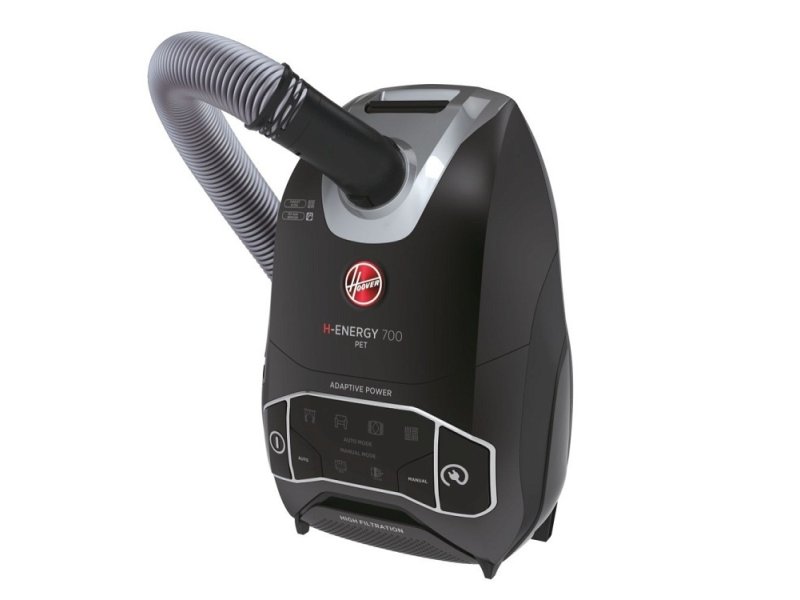 HOOVER H-POWER 700 HE720PET 011 Ηλεκτρική Σκούπα 850W με Σακούλα 2lt Μαύρo 0035637