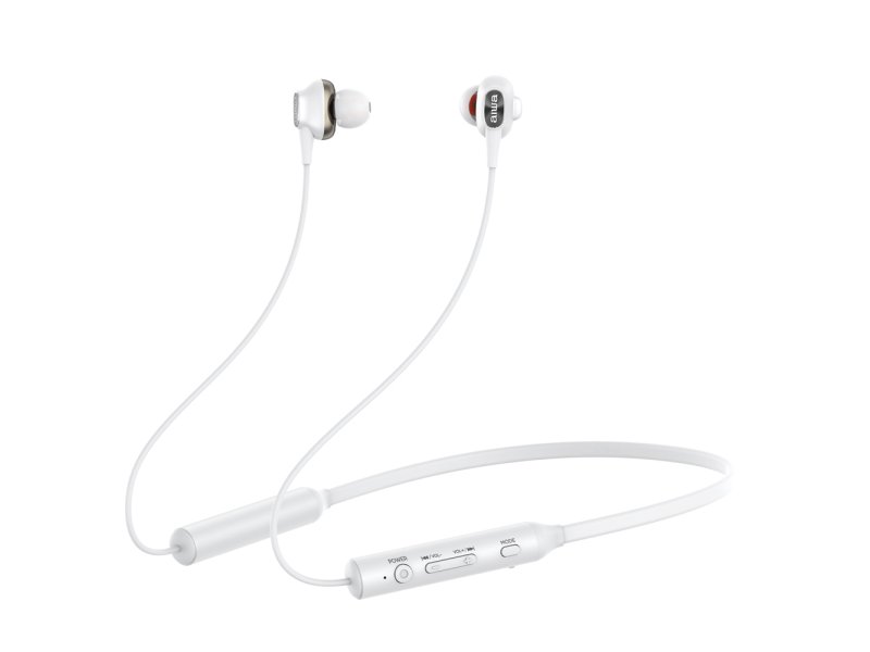 AIWA ESTBT-450WT In-ear Bluetooth Handsfree Headphone Sweat Resistant White 0035968