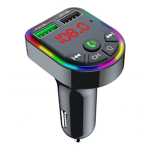 GEMBIRD 3 IN 1 Rgb Carkit With FM  Radio Transmitter And USB Charger Black 0035977