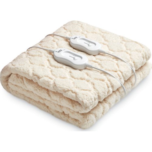 IZZY COSY IZ-9021 Διπλό Ηλεκτρικό Υπόστρωμα Πλενόμενο Μπεζ 120W 160x140εκ. 0036173