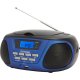 AIWA Boombox  Φορητό Ηχοσύστημα BBTU-300 με Bluetooth / CD / MP3 / USB / Ραδιόφωνο σε Μπλε Χρώμα 0036630