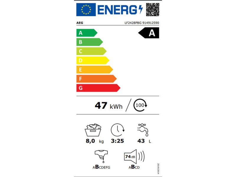 AEG LF2428PBG Πλυντήριο Ρούχων 8kg 1200rpm 0036752