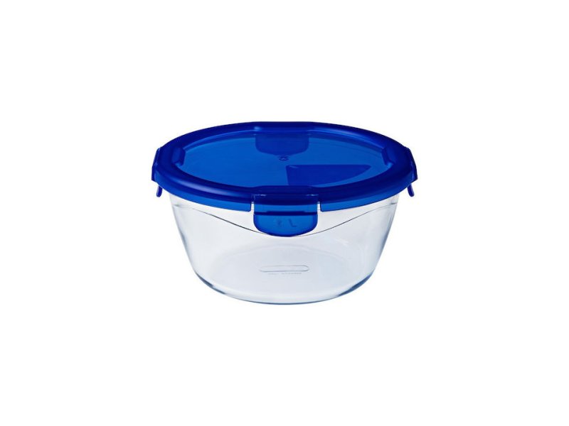 PYREX 288P Cook & Go Δοχείο Φαγητού Γυάλινο Μπλε Κατάλληλο για Φούρνο Μικροκυμάτων 1600ml 0037168