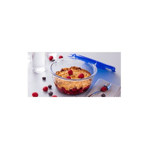 PYREX 288P Cook & Go Δοχείο Φαγητού Γυάλινο Μπλε Κατάλληλο για Φούρνο Μικροκυμάτων 1600ml 0037168