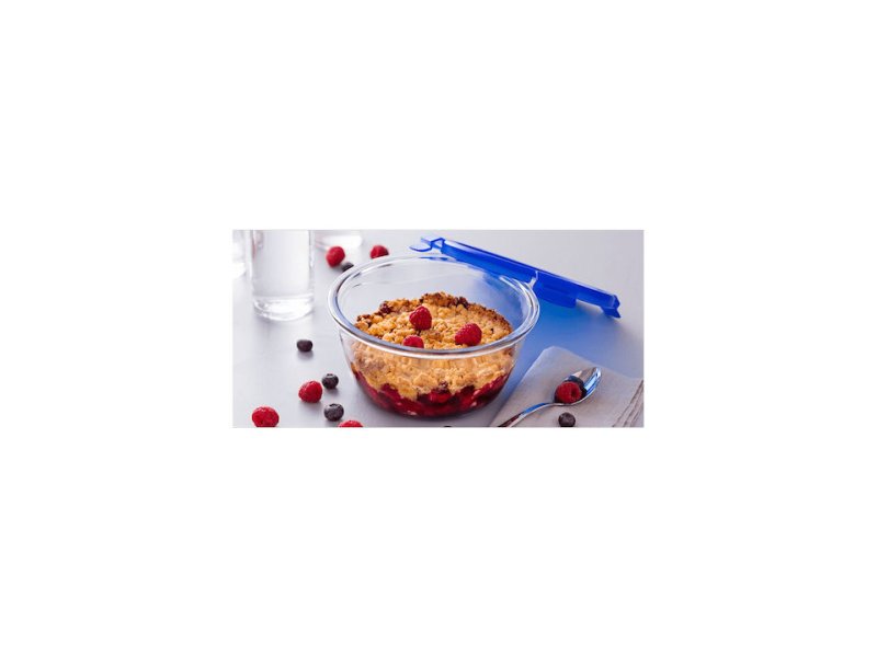 PYREX 288P Cook & Go Δοχείο Φαγητού Γυάλινο Μπλε Κατάλληλο για Φούρνο Μικροκυμάτων 1600ml 0037168