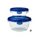 PYREX 288P Cook & Go Δοχείο Φαγητού Γυάλινο Μπλε Κατάλληλο για Φούρνο Μικροκυμάτων 1600ml 0037168