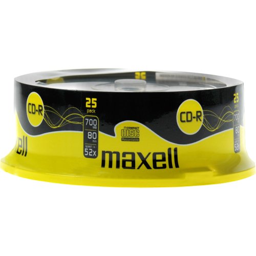 MAXWELL CakeBox25 Εγγράψιμα CD-R 52x 700MB Cake Box 25τμχ 0037344