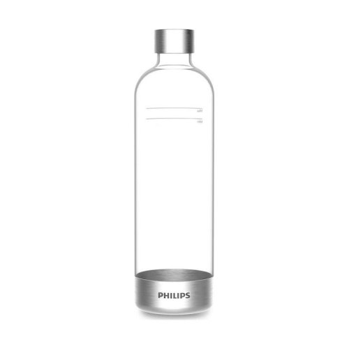 Philips ADD911GR/10 Μπουκάλι για Ανθαρακούχο Νερό 1Lt (BPA-free) Γκρι x 2 τεμ 0037358