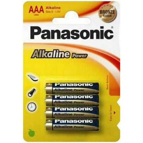 Panasonic Alkaline Power Μπαταρίες AAA 1.5V 4τμχ 0037618