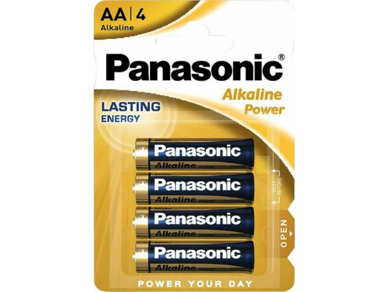 Panasonic Alkaline Power Μπαταρίες AA 1.5V 4τμχ 0037619
