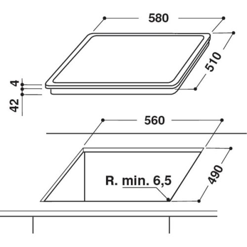 WHIRLPOOL AKT 8900 BA Κεραμική Εστία Αυτόνομη με Λειτουργία Κλειδώματος 58x51εκ. 0037690