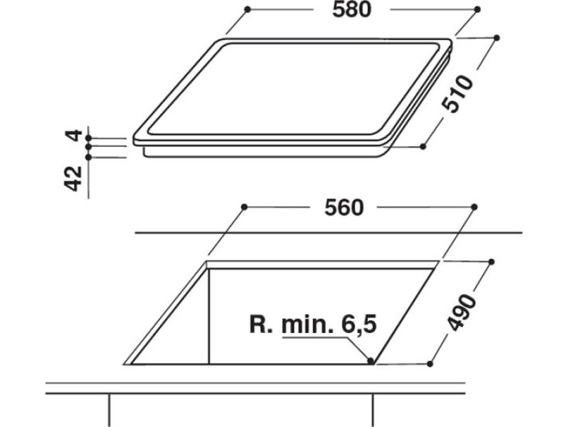 WHIRLPOOL AKT 8900 BA Κεραμική Εστία Αυτόνομη με Λειτουργία Κλειδώματος 58x51εκ. 0037690