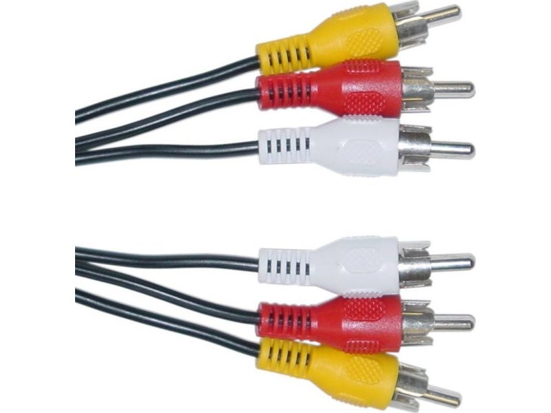 POWERTECH CAB-R004  Cable 3x RCA male - 3x RCA male 1.5m 0037907