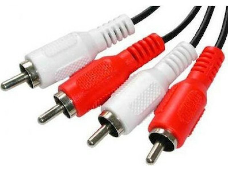 POWERTECH CAB-R001  Cable 2x RCA male - 2x RCA male 1.5m 0037908