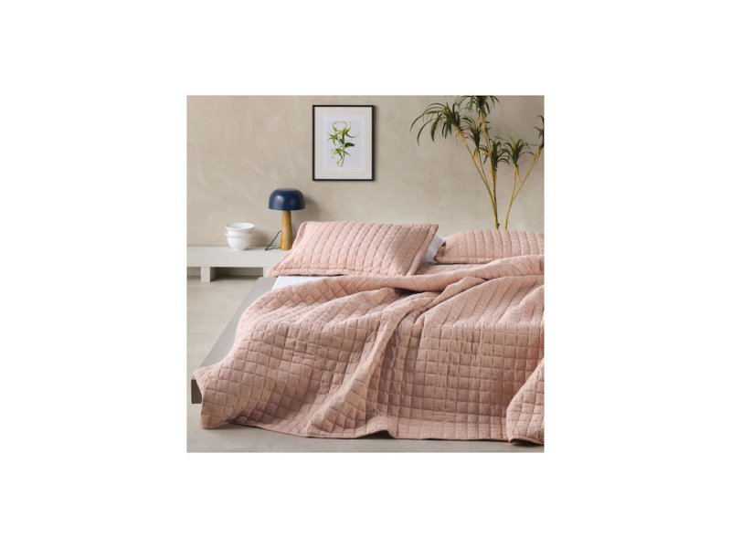 KENTIA Vegas 1824  Κουβερτόριο Ημίδιπλο Dusty Pink (180Χ240) 0038087