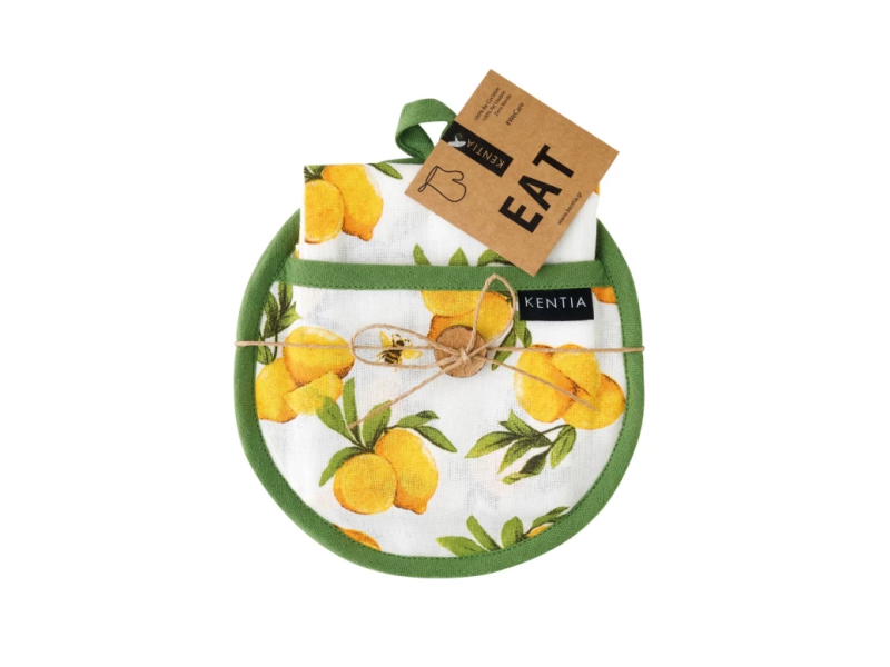 KENTIA Pot 241 Σετ 2 Τεμ Πετσέτα Κουζίνας (40Χ70)-Πιάστρα (20Χ20) 0040418 KENTIA Pot 241 Σετ 2 Τεμ Πετσέτα Κουζίνας (40Χ70)-Πιάστρα (20Χ20) 0040418