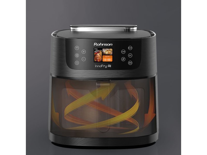 ROHNSON R-2884 AI Air Fryer με Wi-Fi 8lt Μαύρο 0041597 ROHNSON R-2884 AI Air Fryer με Wi-Fi 8lt Μαύρο 0041597