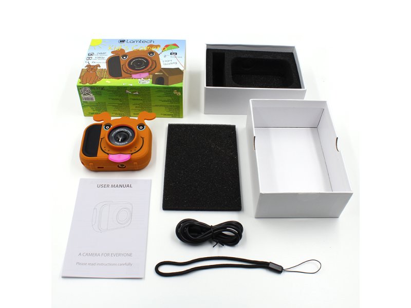 LAMTECH LAM111962 Igor Action Camera Full HD (1080p) Πορτοκαλί με Οθόνη 2