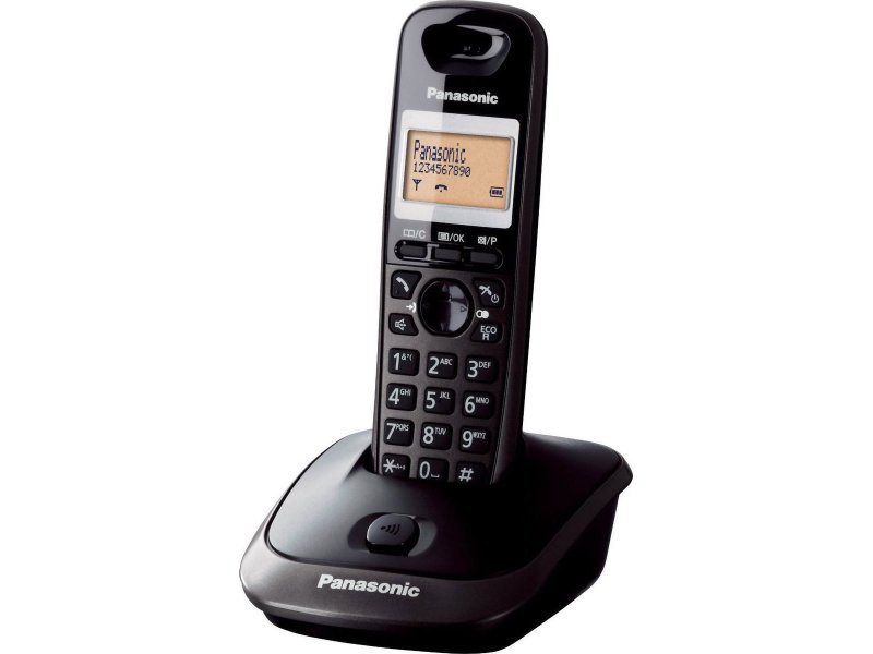 PANASONIC KX-TG 2511GRT Ασύρματο Τηλέφωνο Titanium 390999