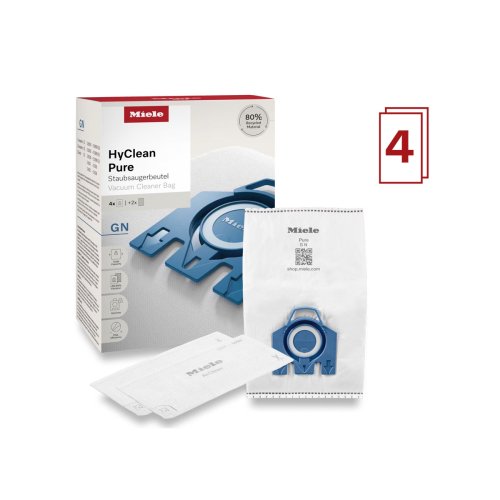 MIELE GN HyClean 3D Efficiency Σακούλες Ηλεκτρικής Σκούπας ORIGINAL - 4 τεμάχια + 2 φίλτρα 400016