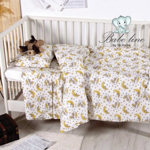 SB HOME Σετ Σεντόνια Κούνιας Εμπριμέ Baby Rori 120χ160εκ. 0024393