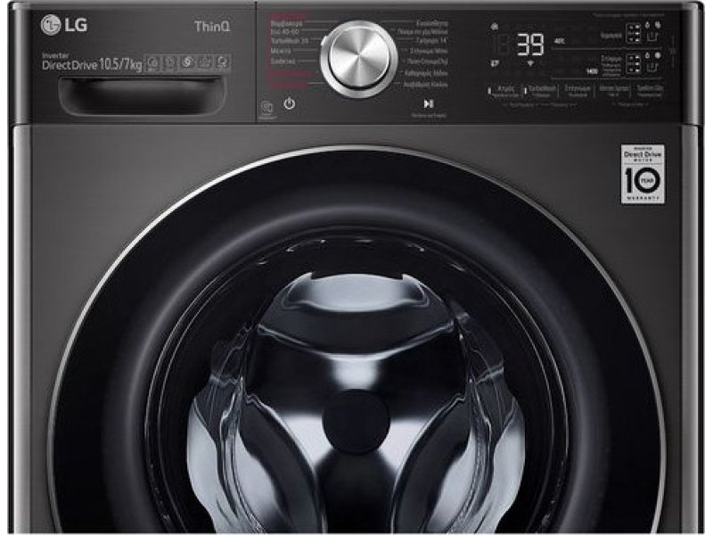 LG F4DV910H2SA Πλυντήριο-Στεγνωτήριο Ρούχων 10.5kg/7kg Ατμού 1400 Στροφές με Wi-Fi 0033069 LG F4DV910H2SA Πλυντήριο-Στεγνωτήριο Ρούχων 10.5kg/7kg Ατμού 1400 Στροφές με Wi-Fi 0033069