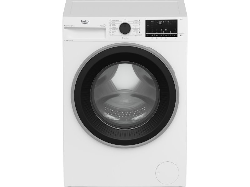 BEKO WFT5124111W Πλυντήριο Ρούχων με Λειτουργία Ατμού 12kg - 84x60x58εκ. 0037530