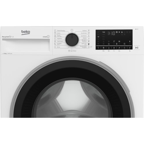 BEKO WFT5124111W Πλυντήριο Ρούχων με Λειτουργία Ατμού 12kg - 84x60x58εκ. 0037530