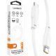 LAMTECH LAM113126 CHARGE AND DATA CABLE TYPE-C TO TYPE-C 60W 1M WHITE 0038432 LAMTECH LAM113126 CHARGE AND DATA CABLE TYPE-C TO TYPE-C 60W 1M WHITE 0038432
