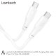 LAMTECH LAM113126 CHARGE AND DATA CABLE TYPE-C TO TYPE-C 60W 1M WHITE 0038432 LAMTECH LAM113126 CHARGE AND DATA CABLE TYPE-C TO TYPE-C 60W 1M WHITE 0038432