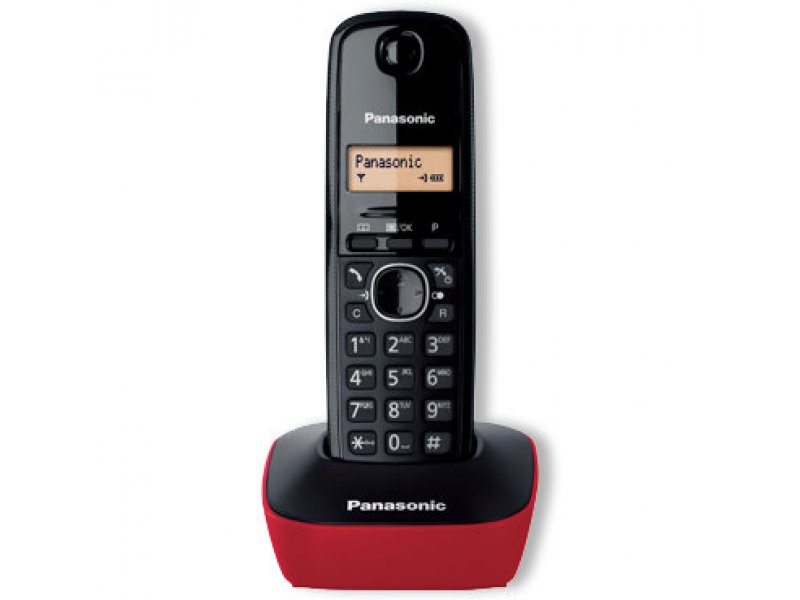 PANASONIC KX-TG1611GRR Ψηφιακό Ασύρματο Τηλέφωνο Κόκκινο 230090