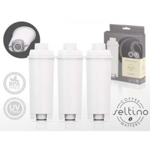 SELTINO OVALE Φίλτρο Νερού για Μηχανές Espresso (Αντικαθιστά Delognhi SER3017) 3τεμ 0009556