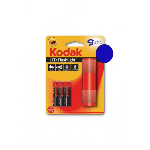 KODAK Φακός 9-LED Μπλε + 3 x KODAK Μπαταρίες AAA 0011755