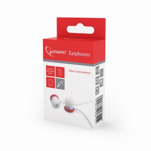 GEMBIRD MHP-EP-001-R Candy In-Ear Ακουστικά Κόκκινα 0013491