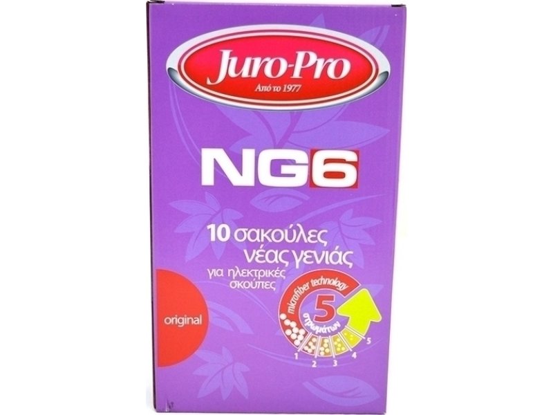 JURO PRO NG6 Σακούλες Ηλεκτρικής Σκούπας για Black 10τεμ 0014740