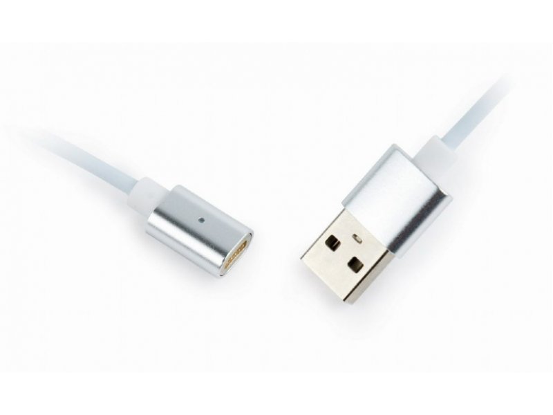 CABLEXPERT Μαγνητικό Καλώδιο 3 in 1 USB Charging Combo Cable - Silver 1m 0014788